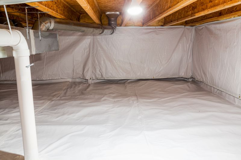 Insulated Crawlspace with Vapor Barrier